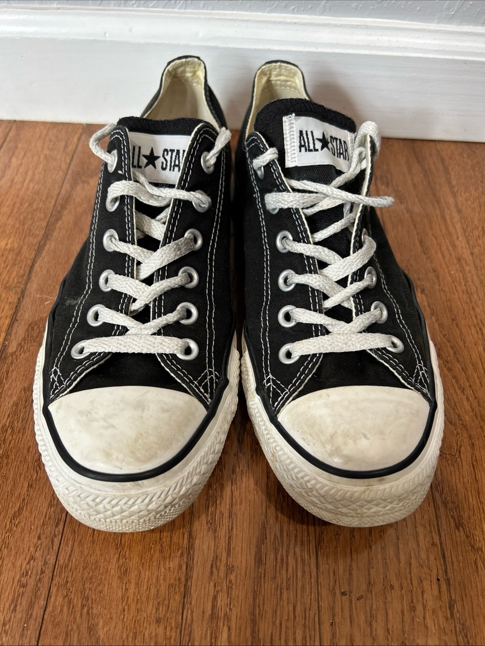 Converse Sneakers Low Shoes Women’s Size 9.5 Black - Picture 4 of 11